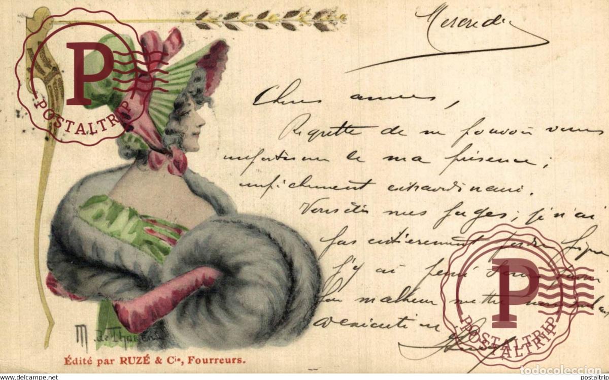 Postales: Grand Prix Paris 1900 - Compagnie Russe Pelleteries Fourrures Ruz&eacute; Illustrateur ILLUSTRATION Vi