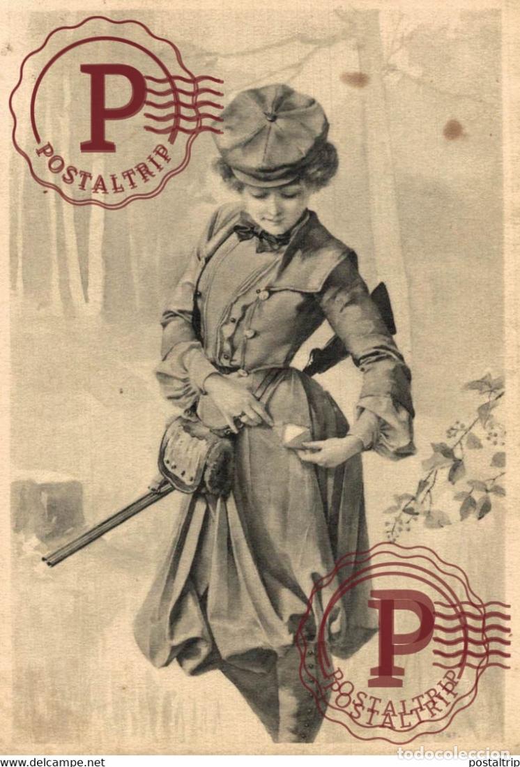 Postales: SERIE 125 CHASSE HUNTING FEMME Illustrateur ILLUSTRATION