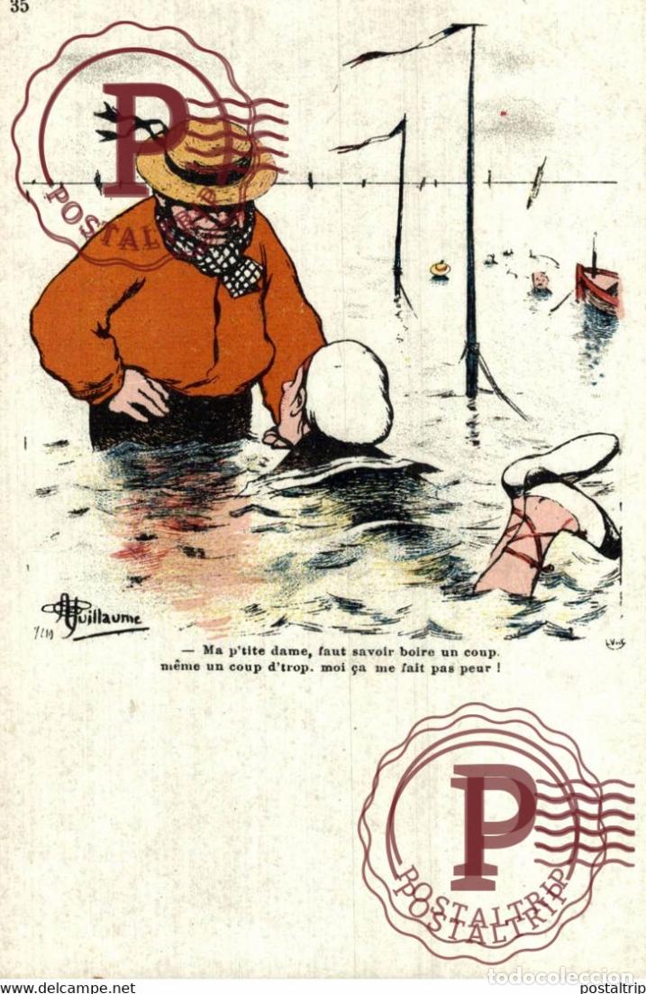 Postais: Illustrateur Albert Guillaume: Ma ptite dame, faut savoir boire un coup