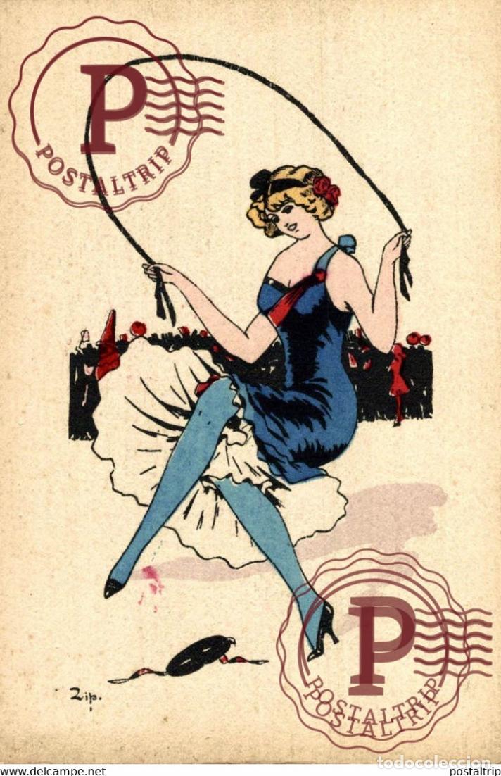 Postais: Illustrateur Illustrator FEMME ZIP Les Femmes et la Mode pendant le Carnaval - Edit. E.L.D