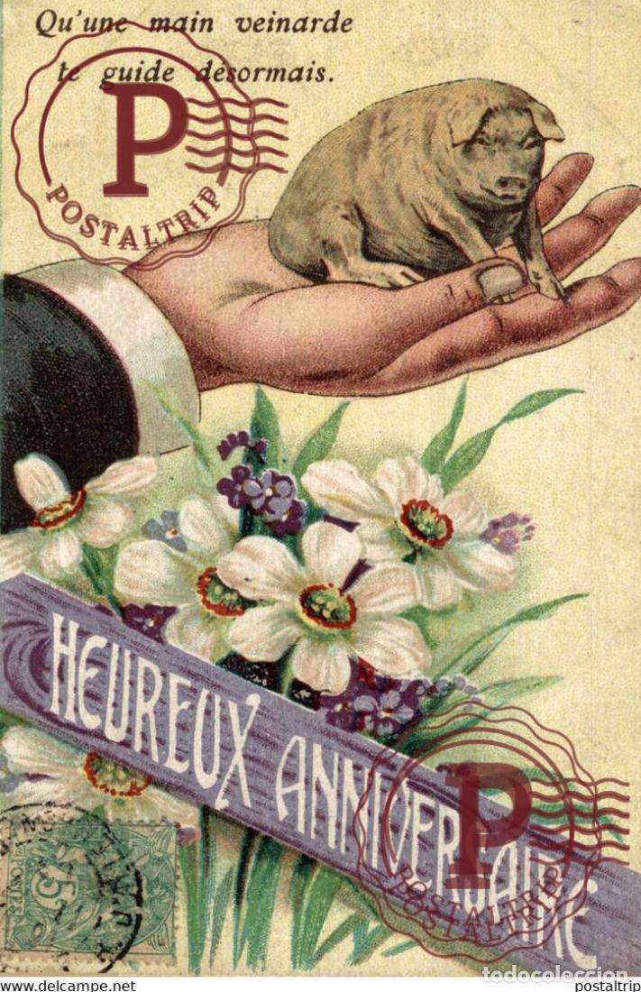 Postais: Illustrateur Illustrator PORC COCHON