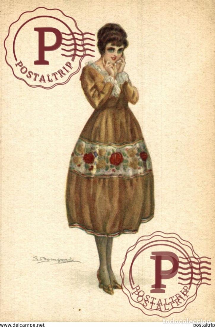 Cartoline: Jolie femme, Illustrator ILLUSTRATEUR