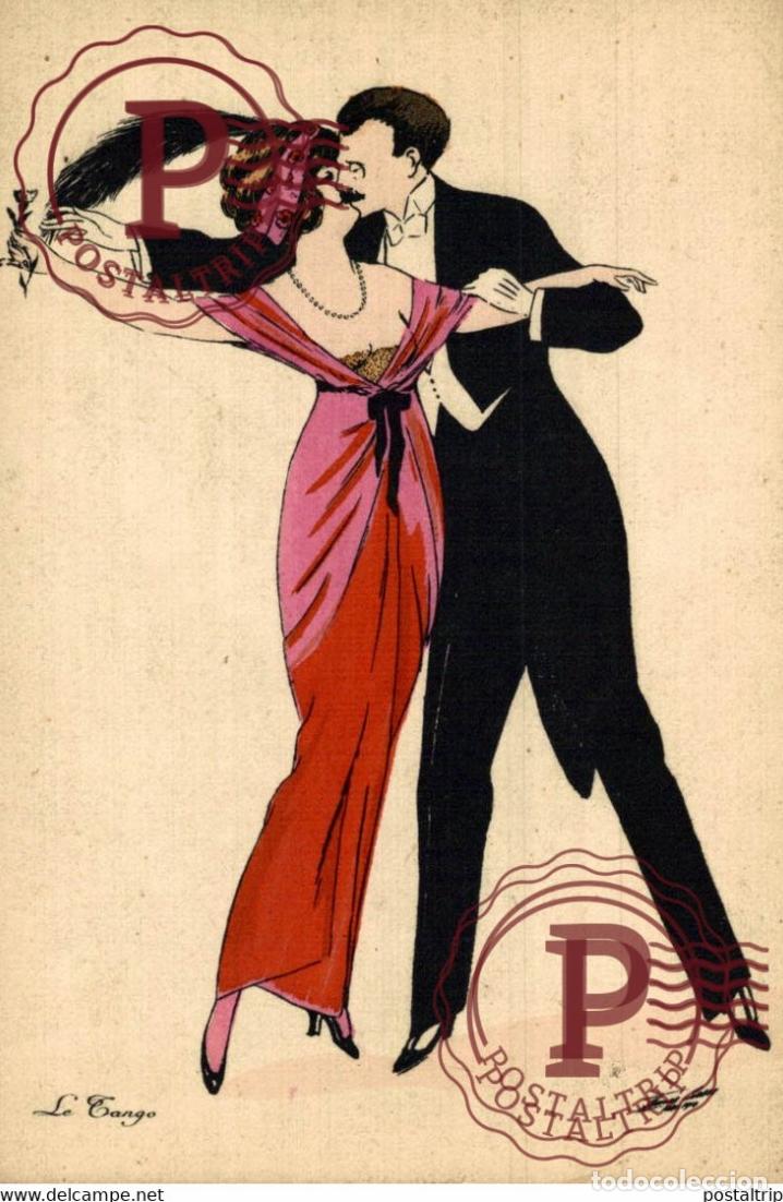 Cartoline: ILLUSTRATEUR XAVIER SAGER B G Paris 594 LE TANGO