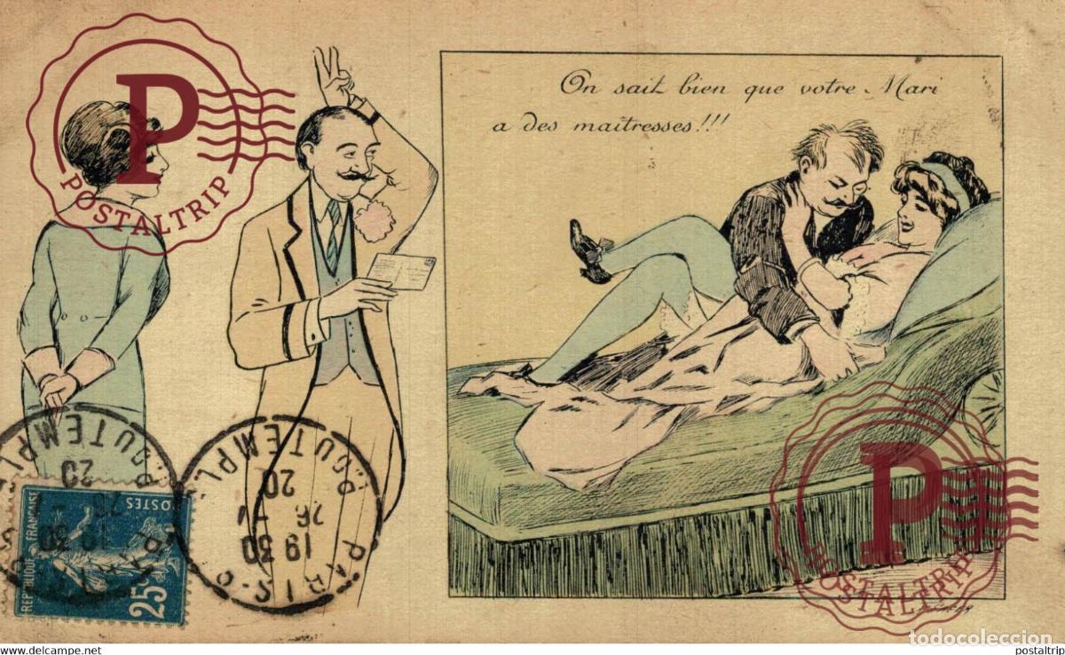Cartoline: ILLUSTRATEUR XAVIER SAGER B M Paris 904 ON SAIT BIEN QUE VOTRE MARI A DES MAITRESSES