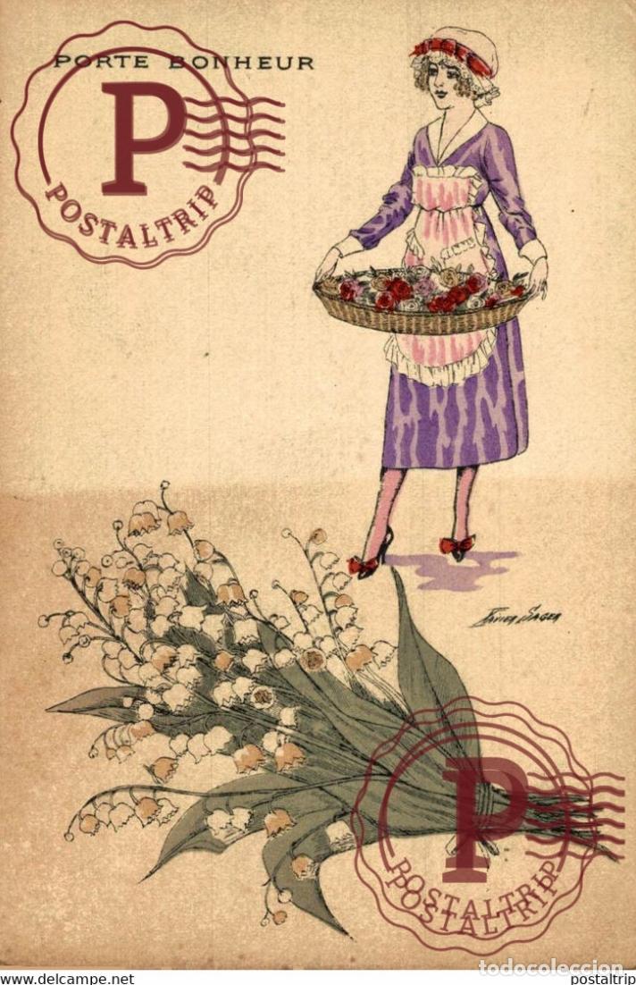 Cartoline: ILLUSTRATEUR XAVIER SAGER A NOYER SERIE NR 74 JOLIE MUGUET