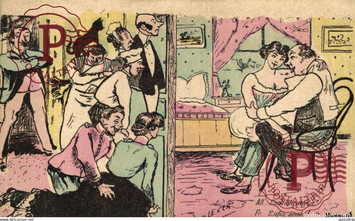 Postales: Illustrator ILLUSTRATEUR ENFIN SEULS ENDLICH ALLEIN LEGER