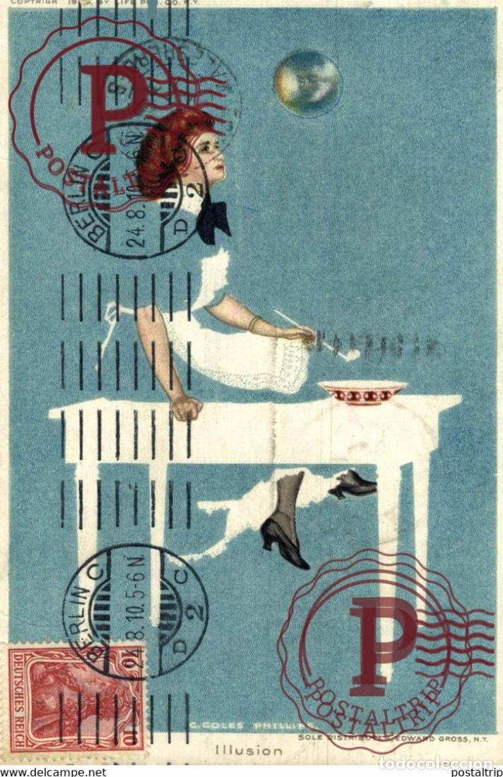 Postales: CLARENCE COLES PHILLIPS. ILLUSION Illustrator ILLUSTRATEUR