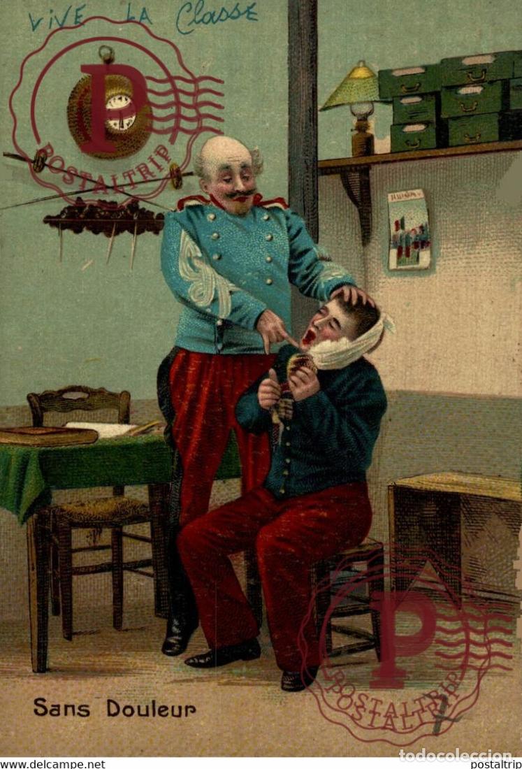 Cartoline: Sans Douleur - VIVE LA CLASSE illustr&eacute;e