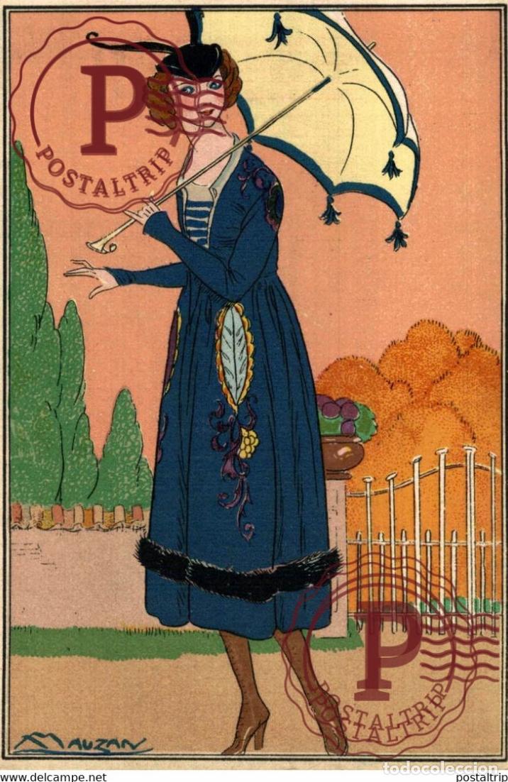 Postales: MAUZAN illustrateur femme women art d&eacute;co &eacute;rotisme circul&eacute; 14-4 ILLUSTRATEUR