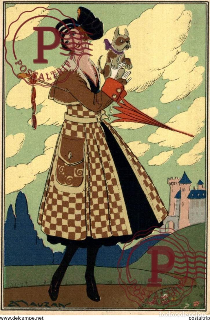 Postales: MAUZAN illustrateur femme women art d&eacute;co &eacute;rotisme circul&eacute; 14-2 ILLUSTRATEUR