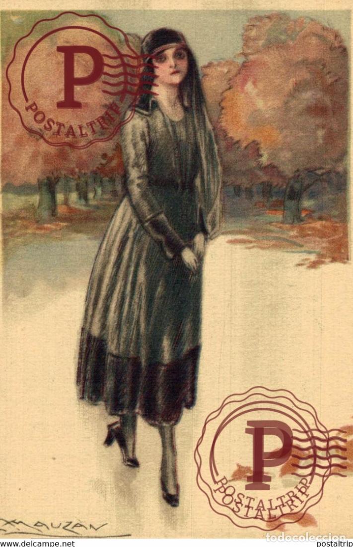 Postales: LOTE 6 POSTALES MAUZAN - Jeune Femme - 298 Illustrateur