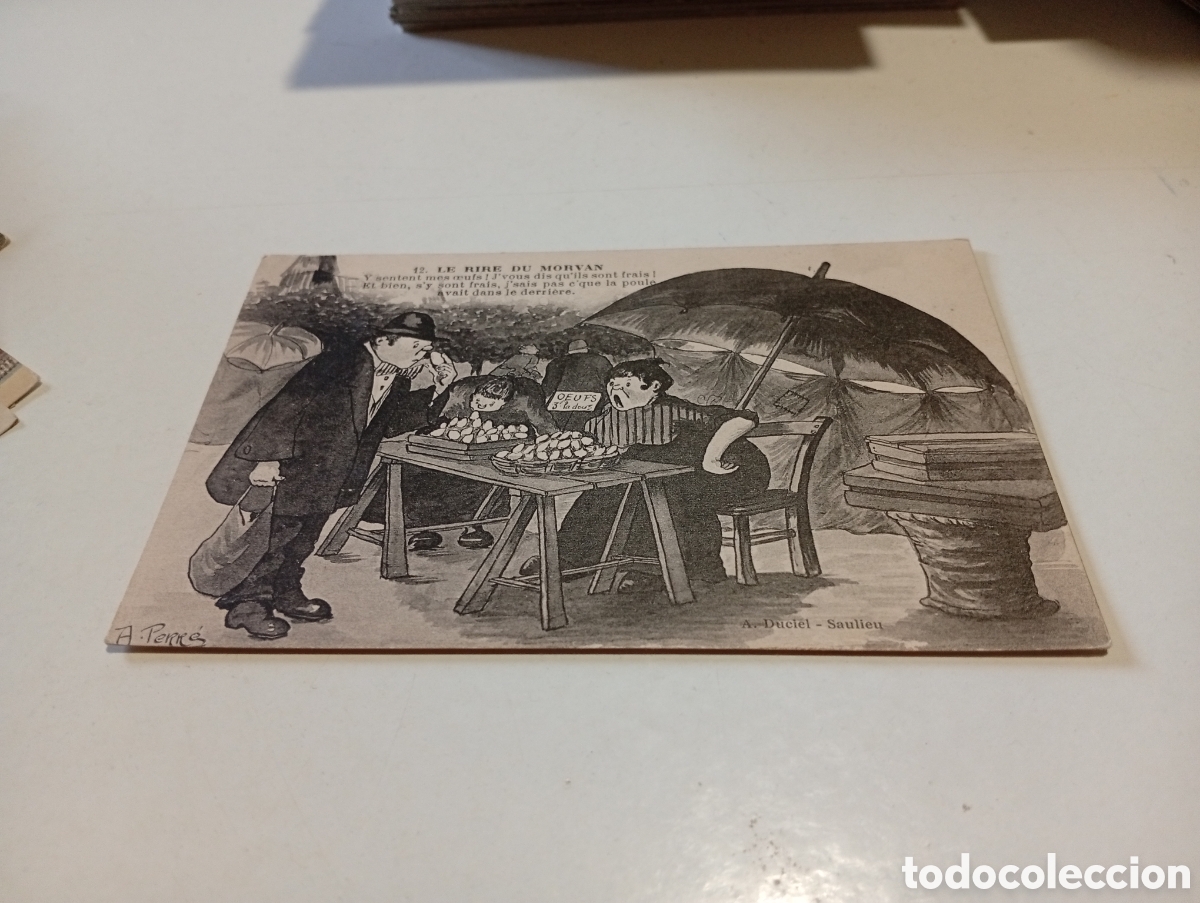 Postales: Postal antigua la risa de MORVAN dibujo A Perre