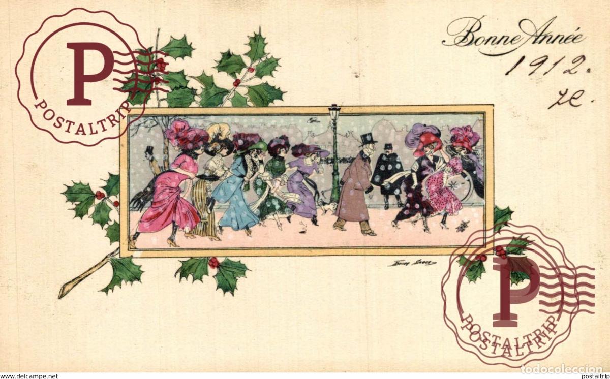 Postcards: SAGER Xavier, illustrateur BONNE ANNEE