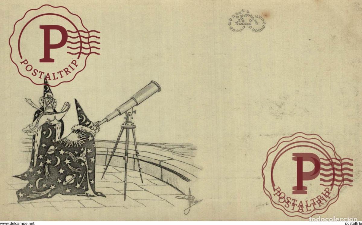 Postkarten: GUILLAUME. TELESCOPE. TELESCOPIO. ILUSTRADOR ILLUSTRATEUR ILLUSTRATION