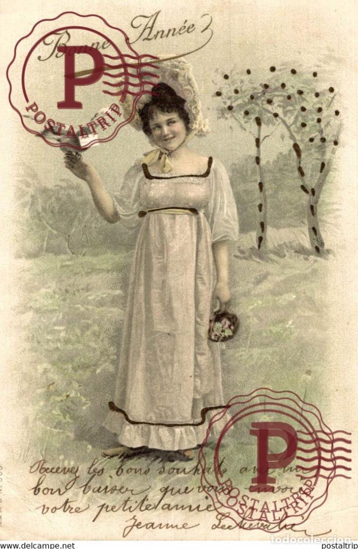 Postkarten: A. & M. B. n&deg; 300 femme PIGEON CORREOS