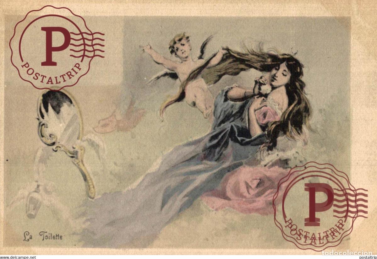 Postkarten: LOTE 10 POSTALES PEINTURE DANSE LA TOILETTE PATISSERIE CERAMIQUE SCULPTURE BRODERIE POESIE MUSIQUE