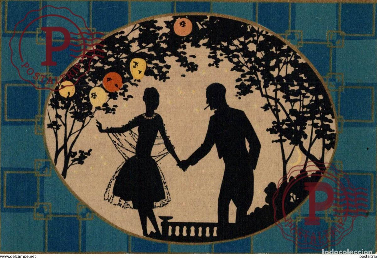 Cartoline: SILUETA. SILHOUETTE. ILUSTRADOR ILLUSTRATEUR ILLUSTRATION