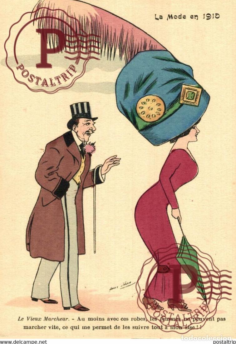 Cartoline: illustrateur SAGER XAVIER LA MODE EN 1910
