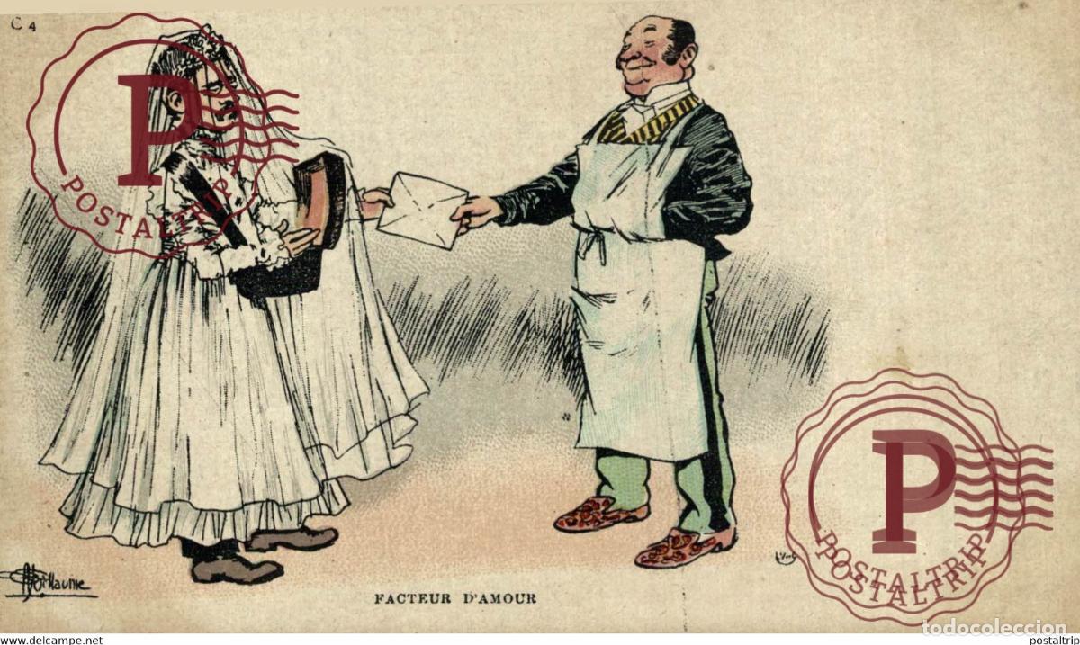 Postales: ILLUSTRATEUR GUILLAUME. FACTEUR DAMOUR.