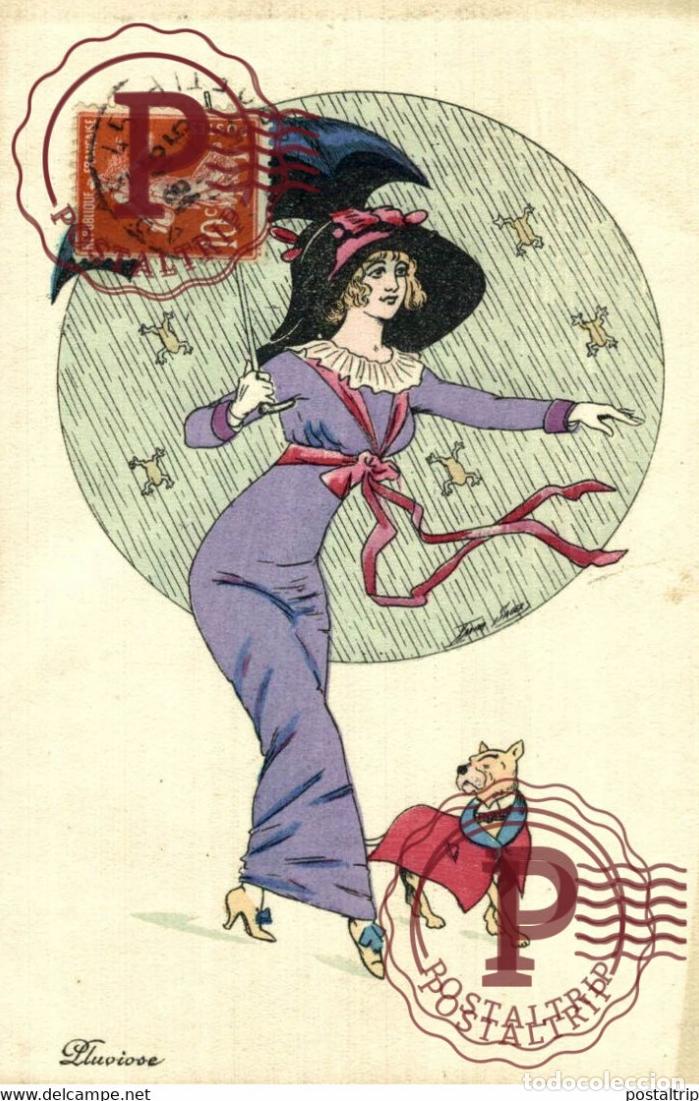 Postales: RARE illustrateur SAGER XAVIER PLUVIOSE 4480