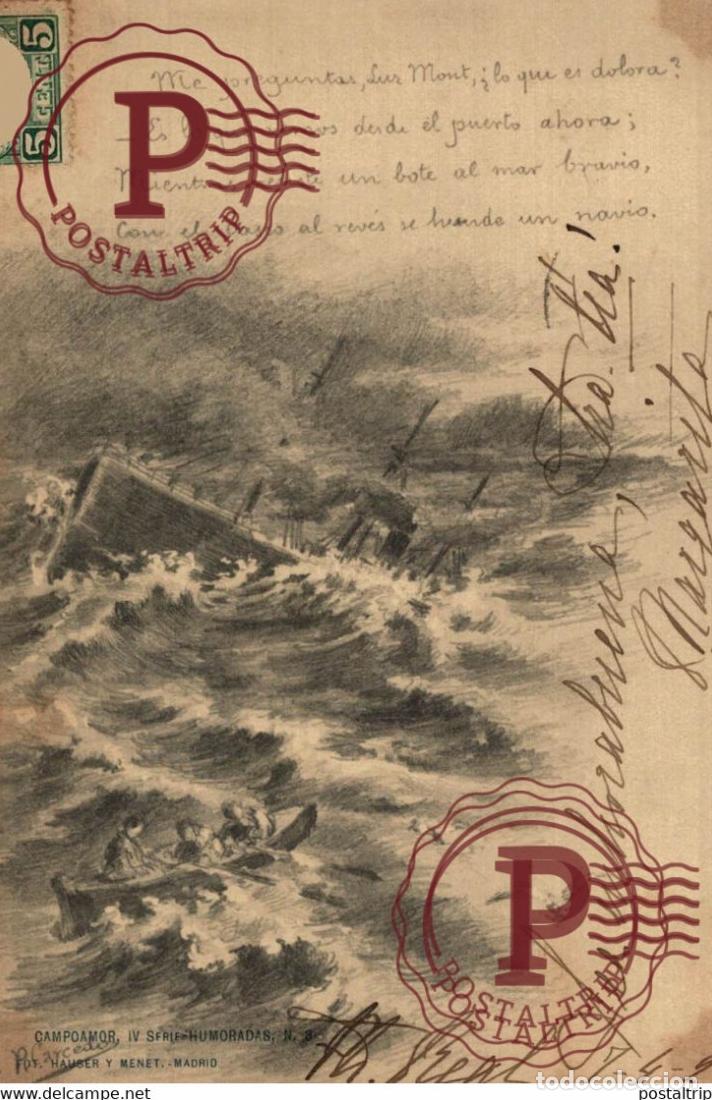 Postales: CAMPOAMOR, IV SERIE-HUMORADAS, N&ordm;8 HAUSER Y MENET. - ILUSTRADOR P. CARCEDO.