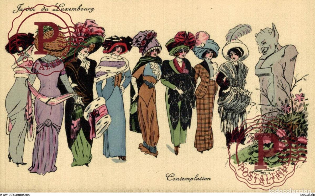 Postales: ILLUSTRATEUR XAVIER SAGER. SERIE K. F. 4303 JARDIN DU LUXEMBOURG