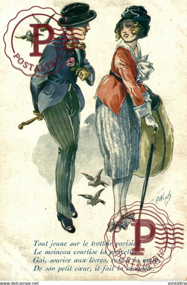 Cartoline: ILLUSTRATEUR XAVIER SAGER. PARIS SERIE 157. LES MOINEAUX PARISIENS.