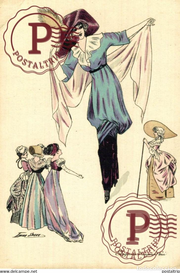 Postales: ILLUSTRATEUR XAVIER SAGER. El&eacute;gance danjour dhui