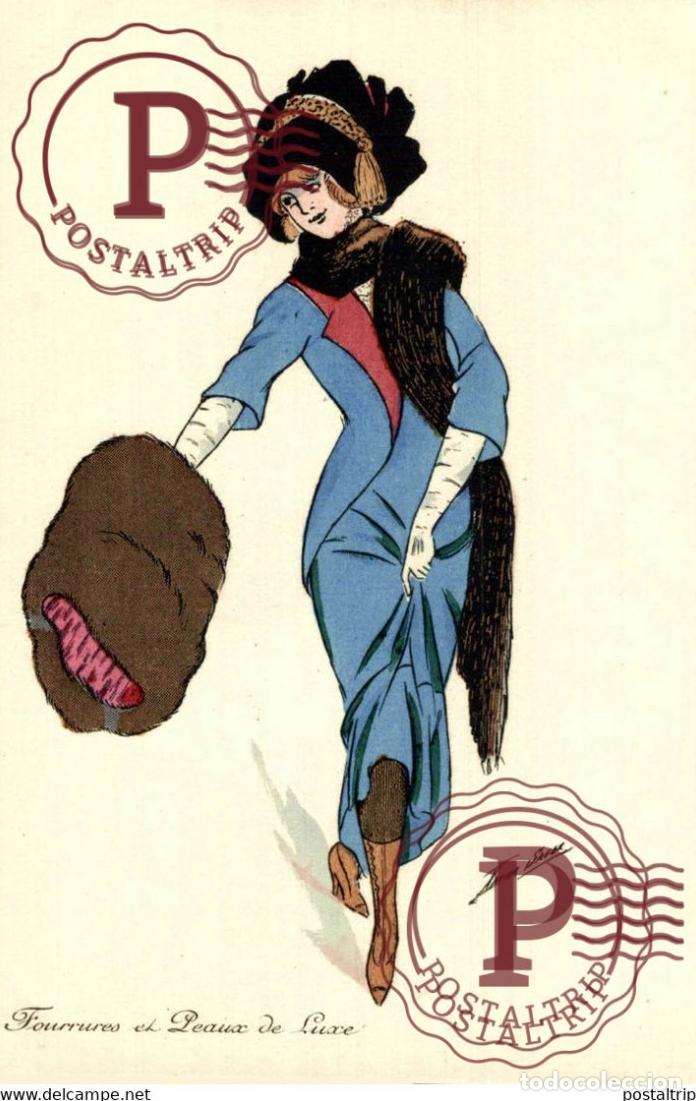 Postales: ILLUSTRATEUR XAVIER SAGER. FOURRURES EL PEAUX DE LUXE. SERIE 501