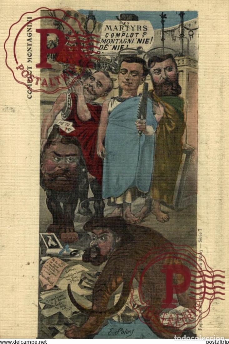 Postales: ILLUSTRATEUR POLONY. COMPLOT MONTAGNINI.