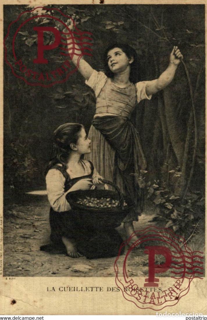 Postales: LA CUEILLETTE DES NOISETTES