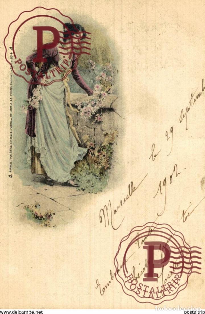 Postais: RAPHA&Euml;L TUCK. SERIE 87-4. UN MOT A LA POSTE.