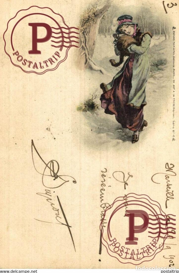 Postais: RAPHA&Euml;L TUCK. SERIE 87-6. UN MOT A LA POSTE.