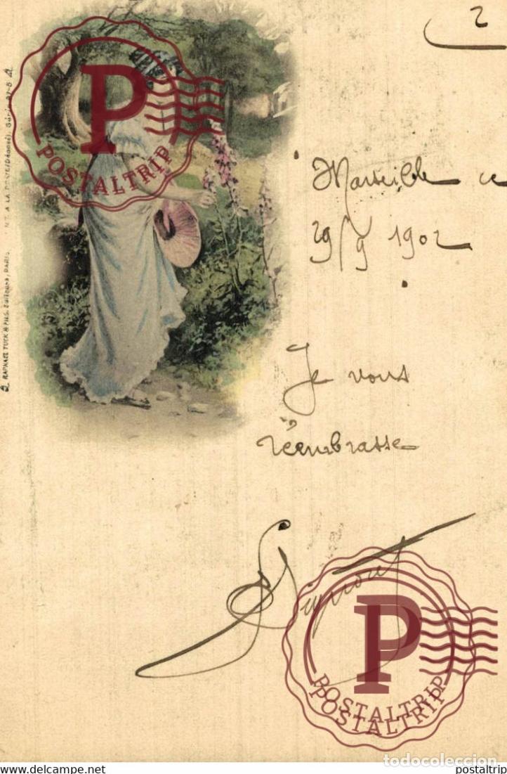 Postais: RAPHA&Euml;L TUCK. SERIE 87-5. UN MOT A LA POSTE.