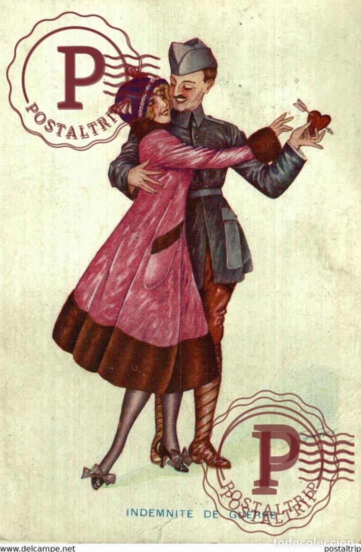 Postkarten: ILLUSTRATEUR XAVIER SAGER. Indemnit&eacute; de guerre s&eacute;rie n&deg; 77 - Strategie de guerre 410