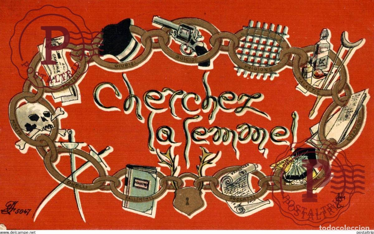 Postales: ILLUSTRATEUR. ILUSTRACION. CHERCHEZ LA FEMME!