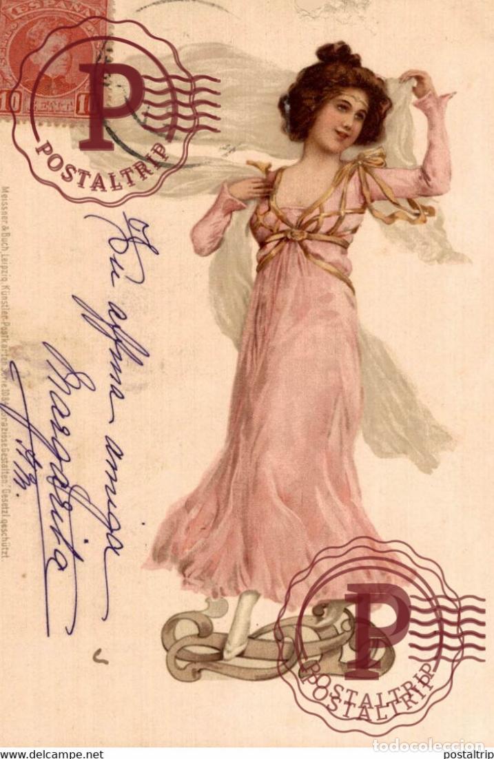 Postales: ILUSTRADA. ILLUSTRATEUR. VIENNOISE. MEISSNER & BUCH 1084. crack upside, see scan