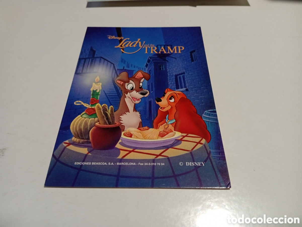 Postales: Postal Disney lady and the tramp