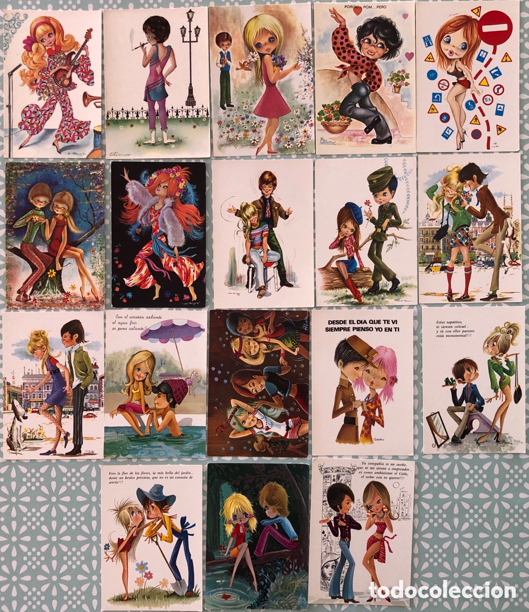 Postales: Lote de postales ilustradas de diferentes autores (Freixas, Alain, Beni&hellip;) y editoriales
