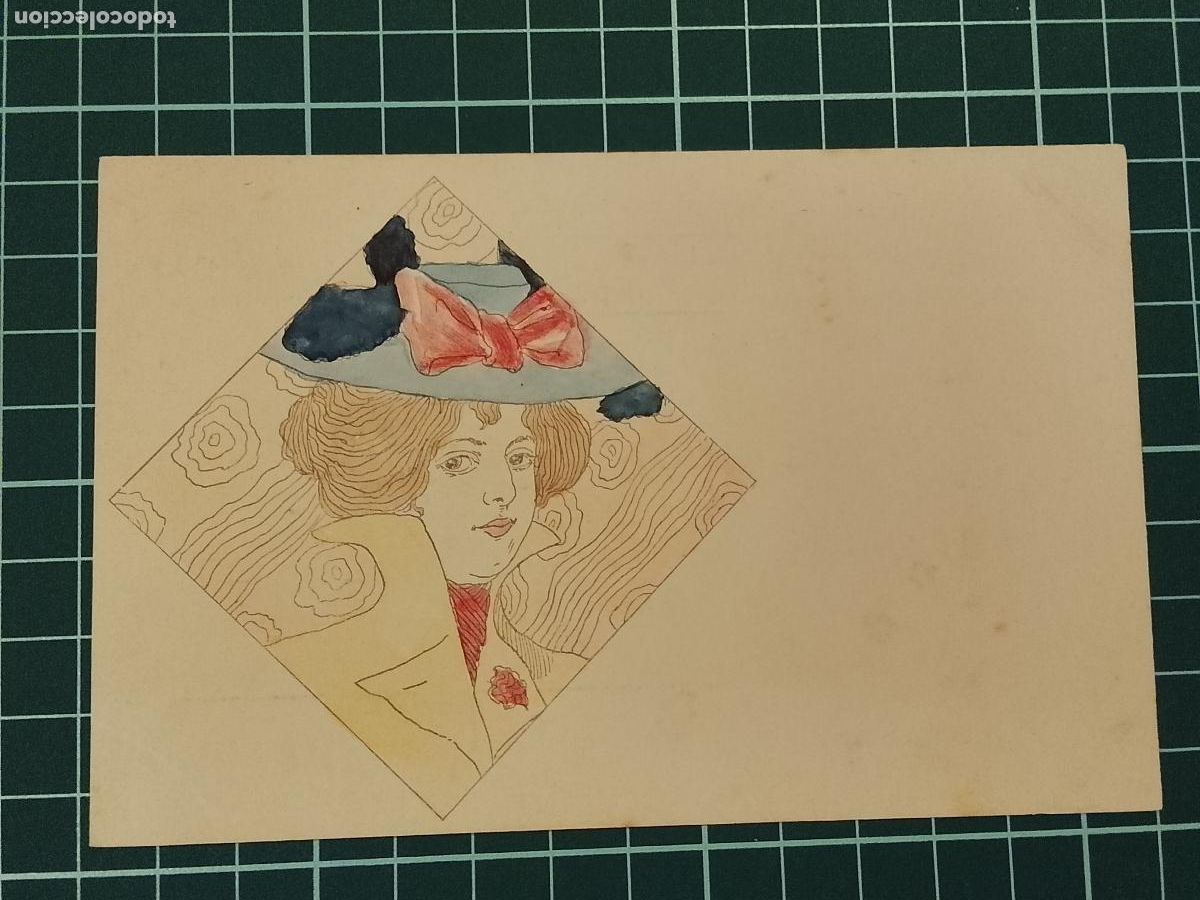 Postales: MODERNISMO - MUJER - REVERSO SIN DIVIDIR - POSTAL ANTIGUA MODERNISTA (115.992)