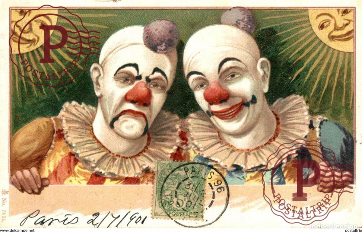 Postales: ILUSTRADA. ILLUSTRATEUR. CIRCO. CIRCUS. PAYASO CLOWN . N&ordm; 7535