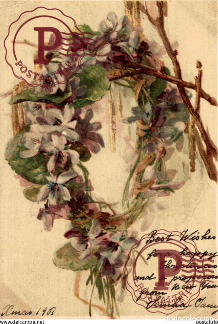 Postcards: ILUSTRADA. ILLUSTRATEUR. FLORES. FLOWERS