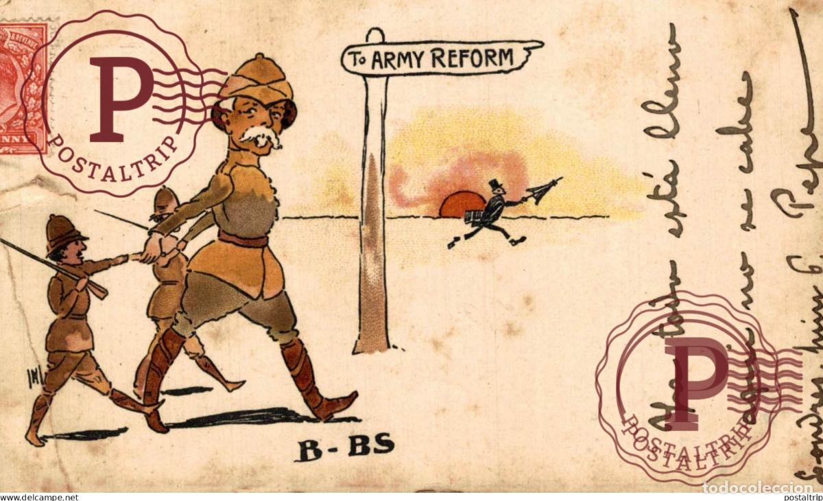 Postcards: ILUSTRADA. ILLUSTRATEUR. TO ARMY REFORM.