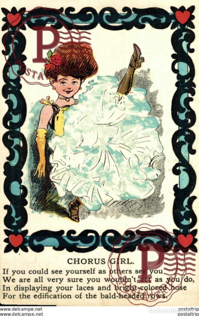 Postales: CHORUS GIRL. ILUSTRACION ILLUSTRATION.