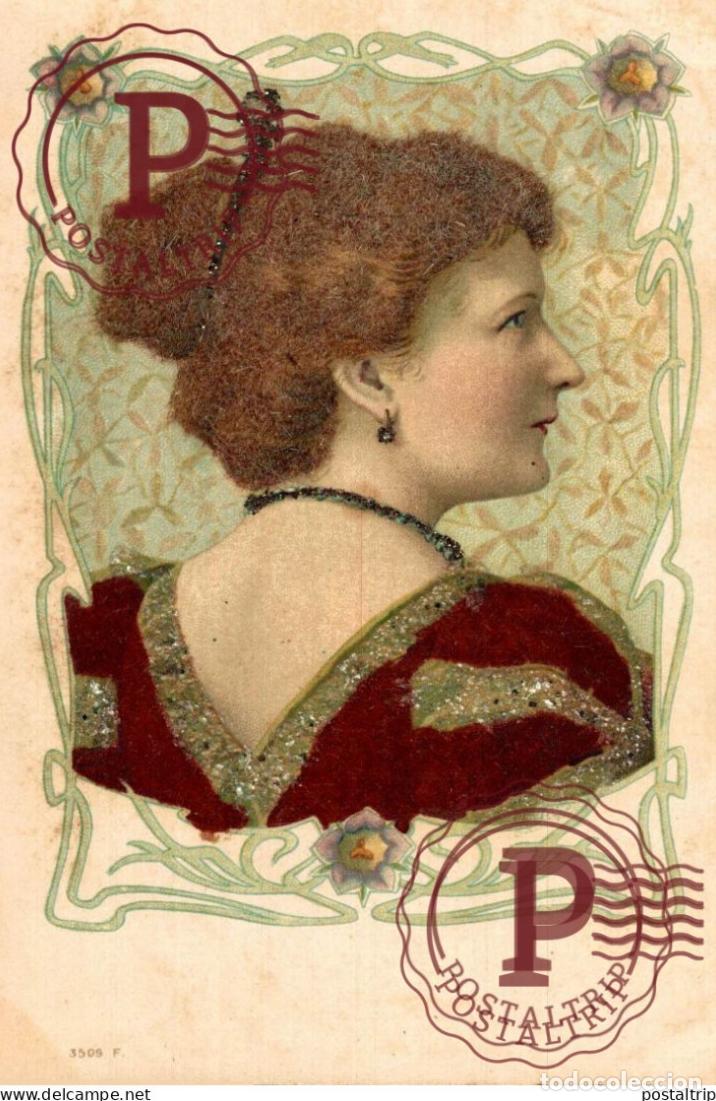 Cartes Postales: ILUSTRADA. ILLUSTRATEUR. MUJER. FEMME. WOMEN. TEXTURAS. TEXTURES