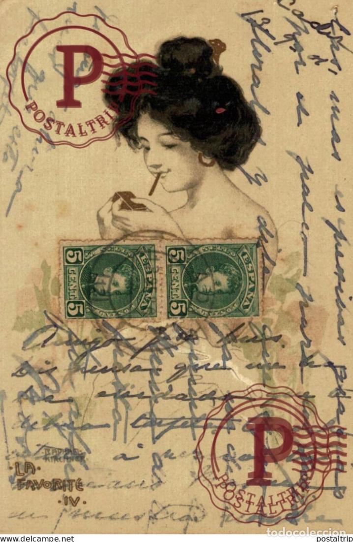 Postales: ILUSTRADA. ILLUSTRATEUR. RAPHAEL KIRCHNER. La Favorite IV