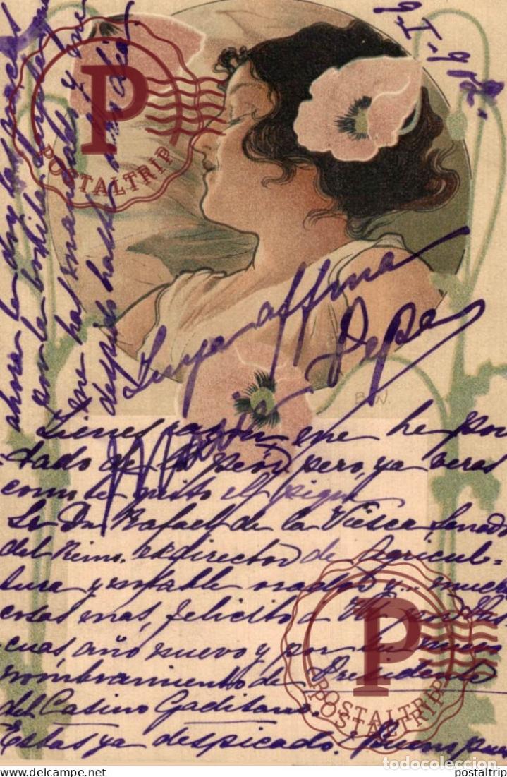 Postales: ILUSTRADA. ILLUSTRATEUR. BW. ART NOUVEAU
