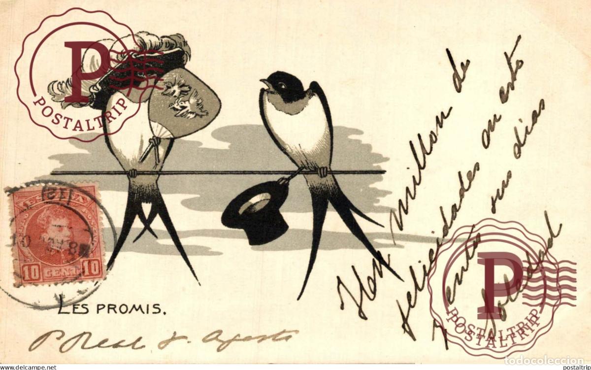 Postales: LOT LOTE 4 CARTES POSTALES ILUSTREE. ILUSTRADAS. PAJAROS. BIRDS