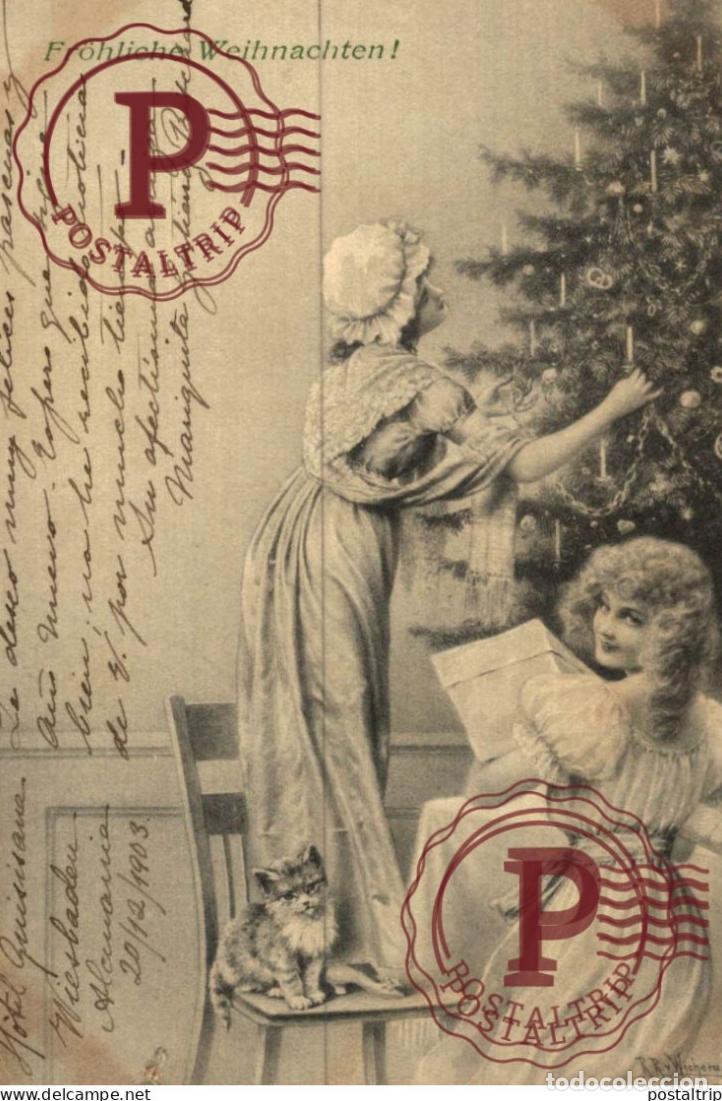 Postales: ILUSTRADA. ILLUSTRATEUR. VIENNOISE. FROHLICHE WEIHNACHTEN!