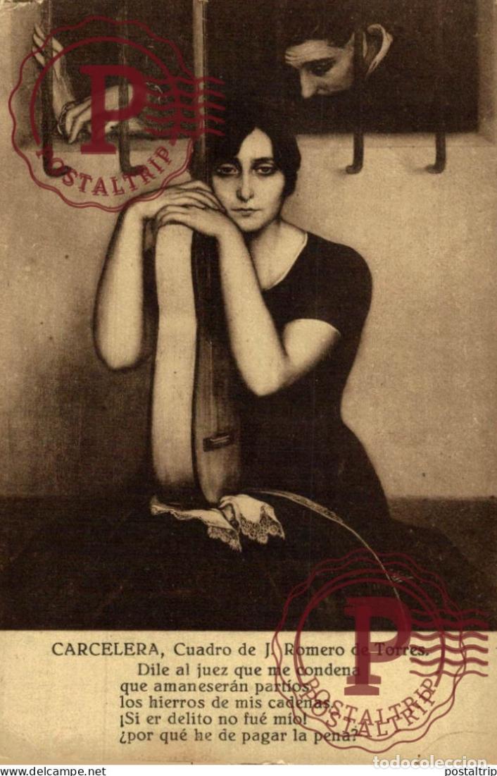 Postales: J. ROMERO DE TORRES. CARCELERA. TEATRO PAV&Oacute;N LA COPLA ANDALUZA COMPA&Ntilde;&Iacute;A FERNANDO PORREDON